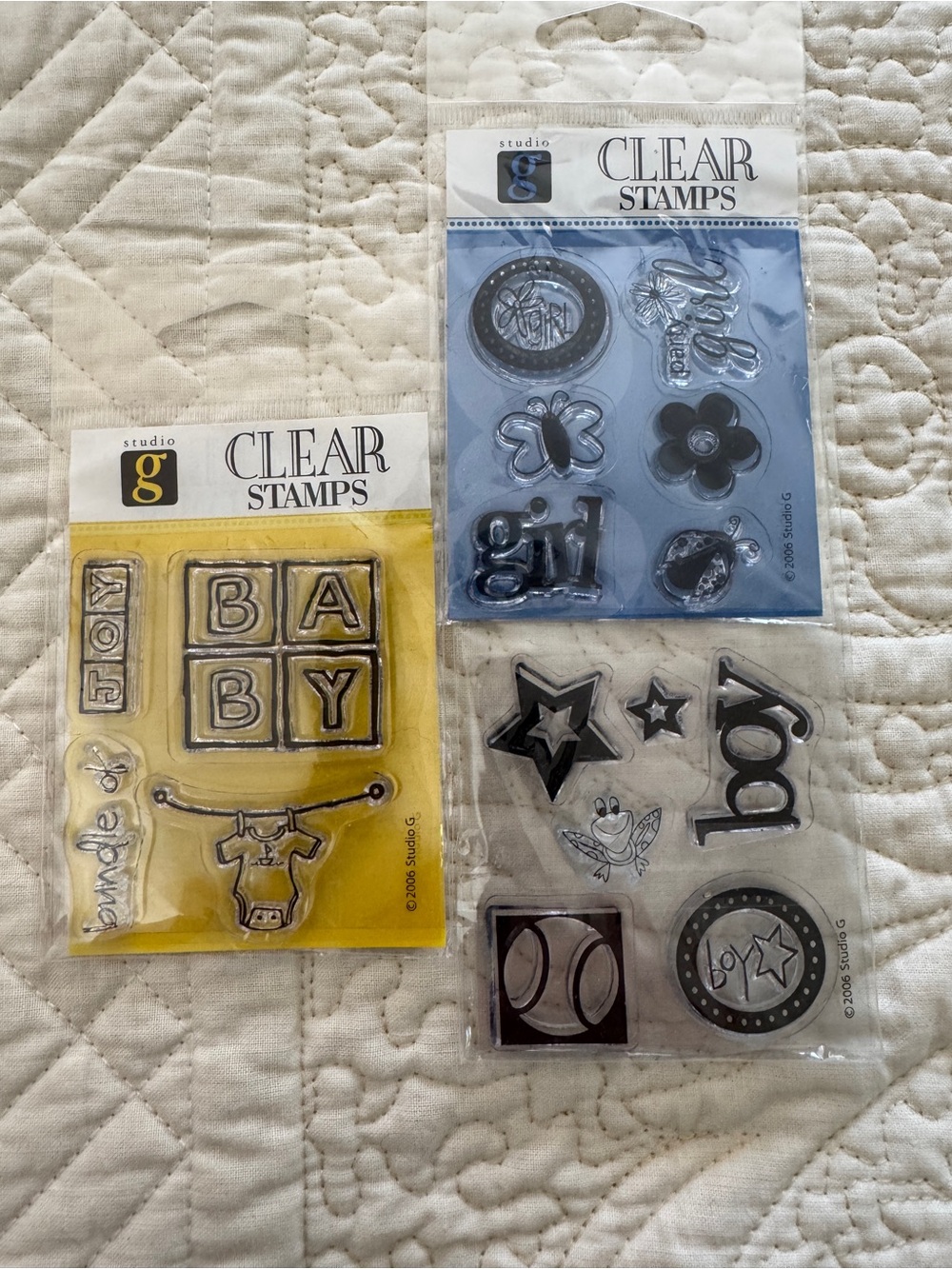 Clear Baby-Themed Craft Stamp Set - Picture 4 of 4